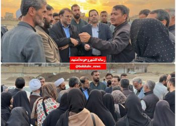حضور میدانی ظهوریان برای بررسی مشکلات مردم گلشهر