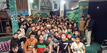 برگزاری اعتکاف‌های باشکوه دانش‌آموزی در محله پنجتن مشهد